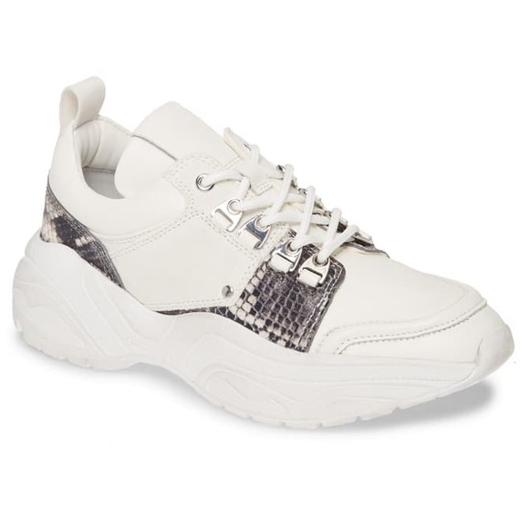 All Saints Shoes - All Saints Tamaya Suede Leather Sneaker White 8